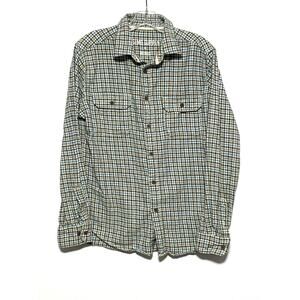 Mossimo Supply Co Flannel Plaid Button Shirt Front Mens M Western Chore Country